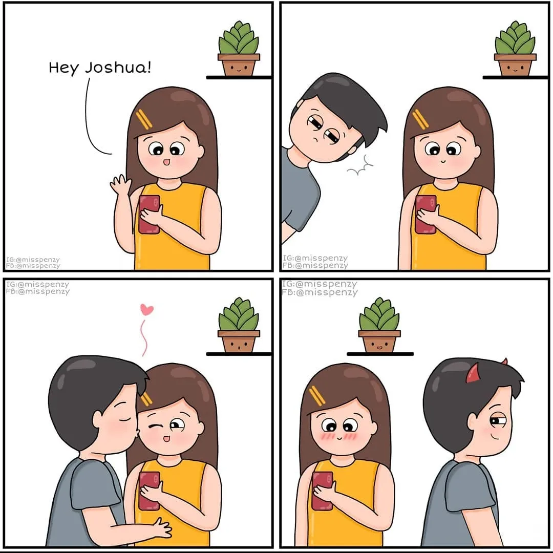The cute jealousy 🤭