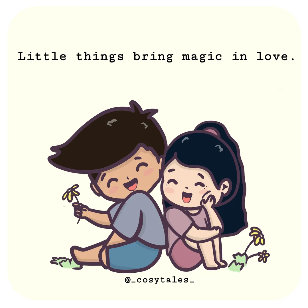 Little things bring magic in love ❤️